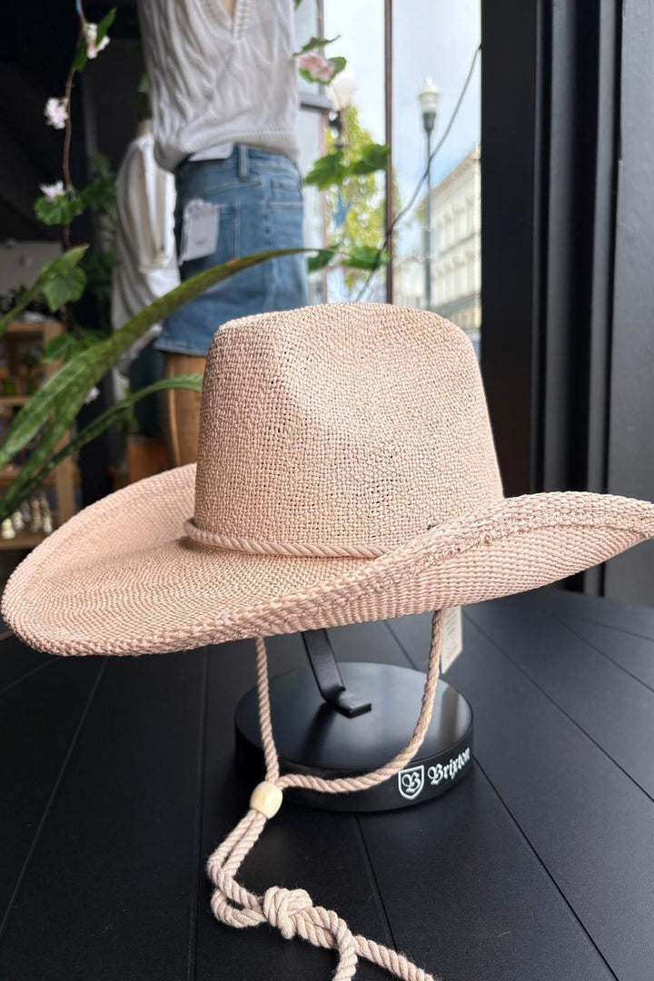 Brixton - Austin Straw Cowboy Hat in SF Pink