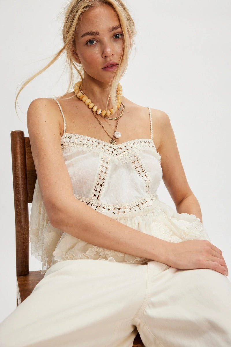 Free People - Sweet Escape Cami in Ivory