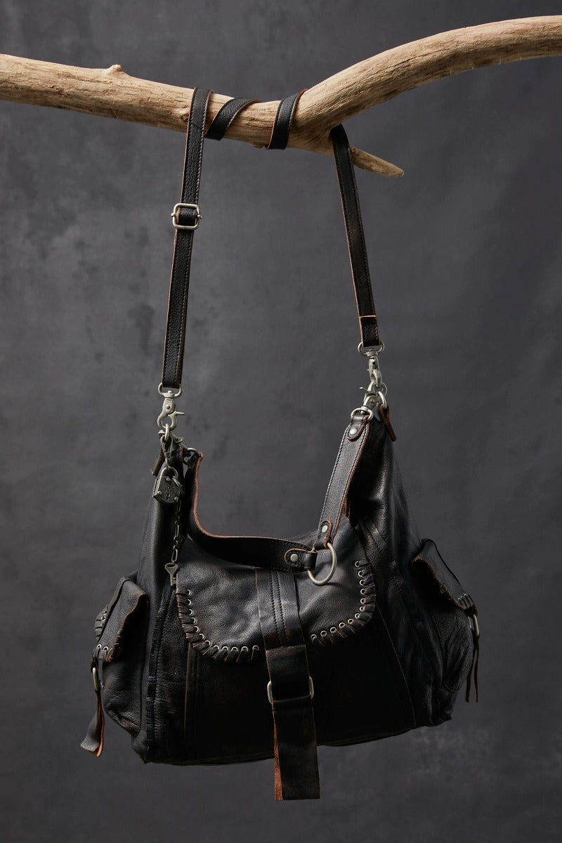 Free People - We The Free Leigh Distressed Tote in Aged Graphite
