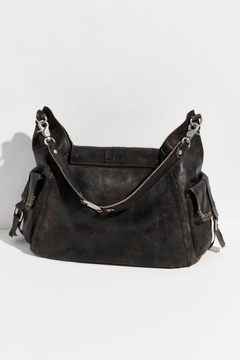 Free People - We The Free Leigh Distressed Tote in Aged Graphite