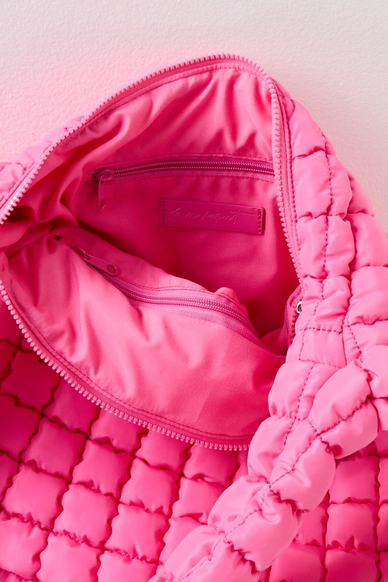 Free People Movement - Quilted Carryall in Bubblegum