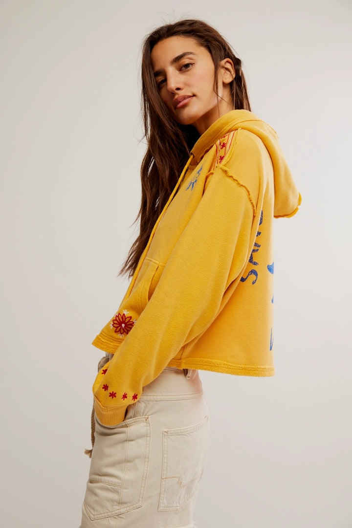 Free People - We The Free Mermaid Hoodie in Faded Sun Combo