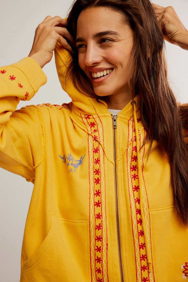 Free People - We The Free Mermaid Hoodie in Faded Sun Combo