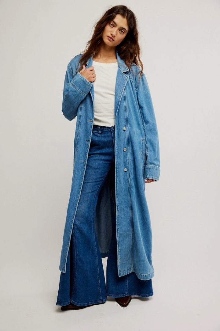 Free People - We The Free Monique Indigo Duster in Sunlight Blue