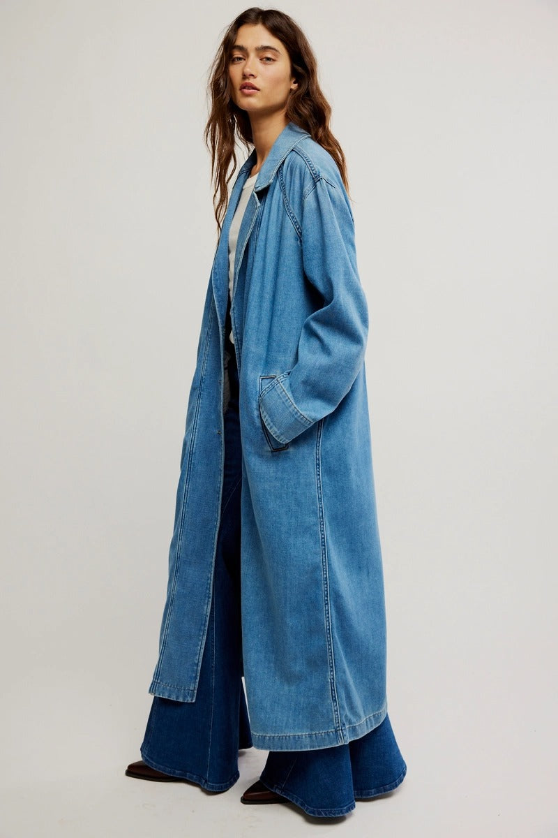 Free People - We The Free Monique Indigo Duster in Sunlight Blue