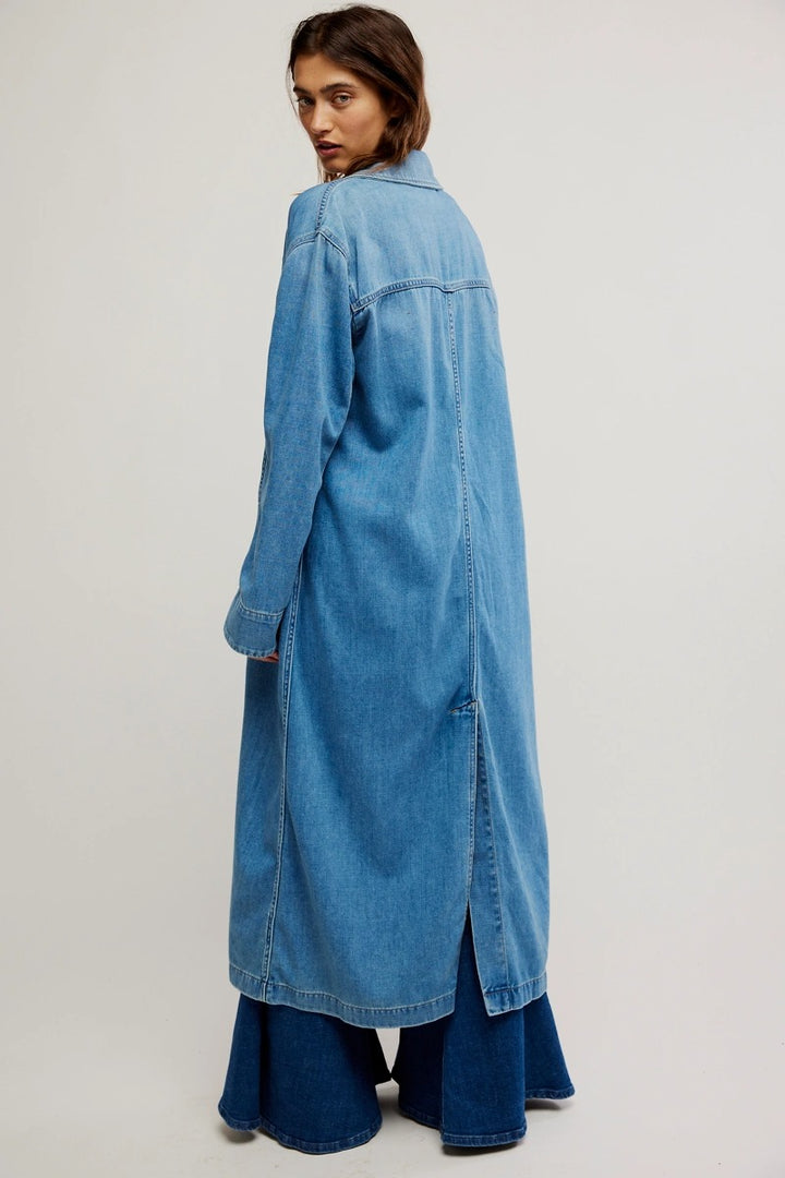 Free People - We The Free Monique Indigo Duster in Sunlight Blue