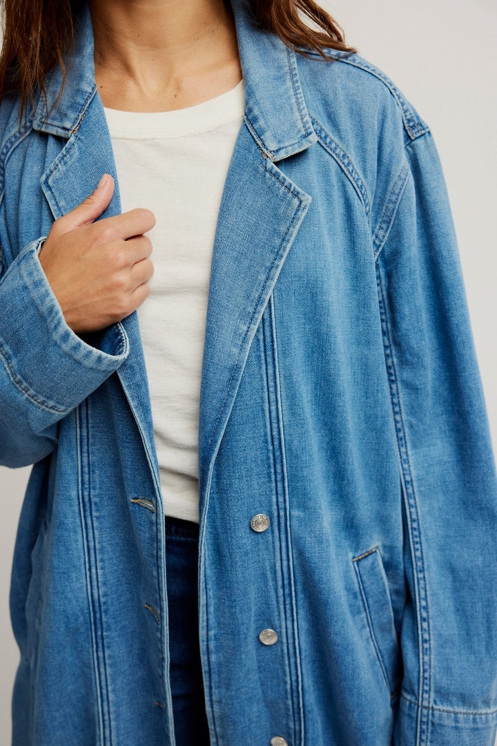 Free People - We The Free Monique Indigo Duster in Sunlight Blue