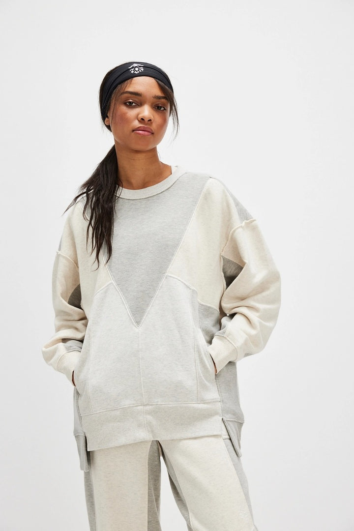 Free People Movement - Making It Pullover in Heather Grey Combo