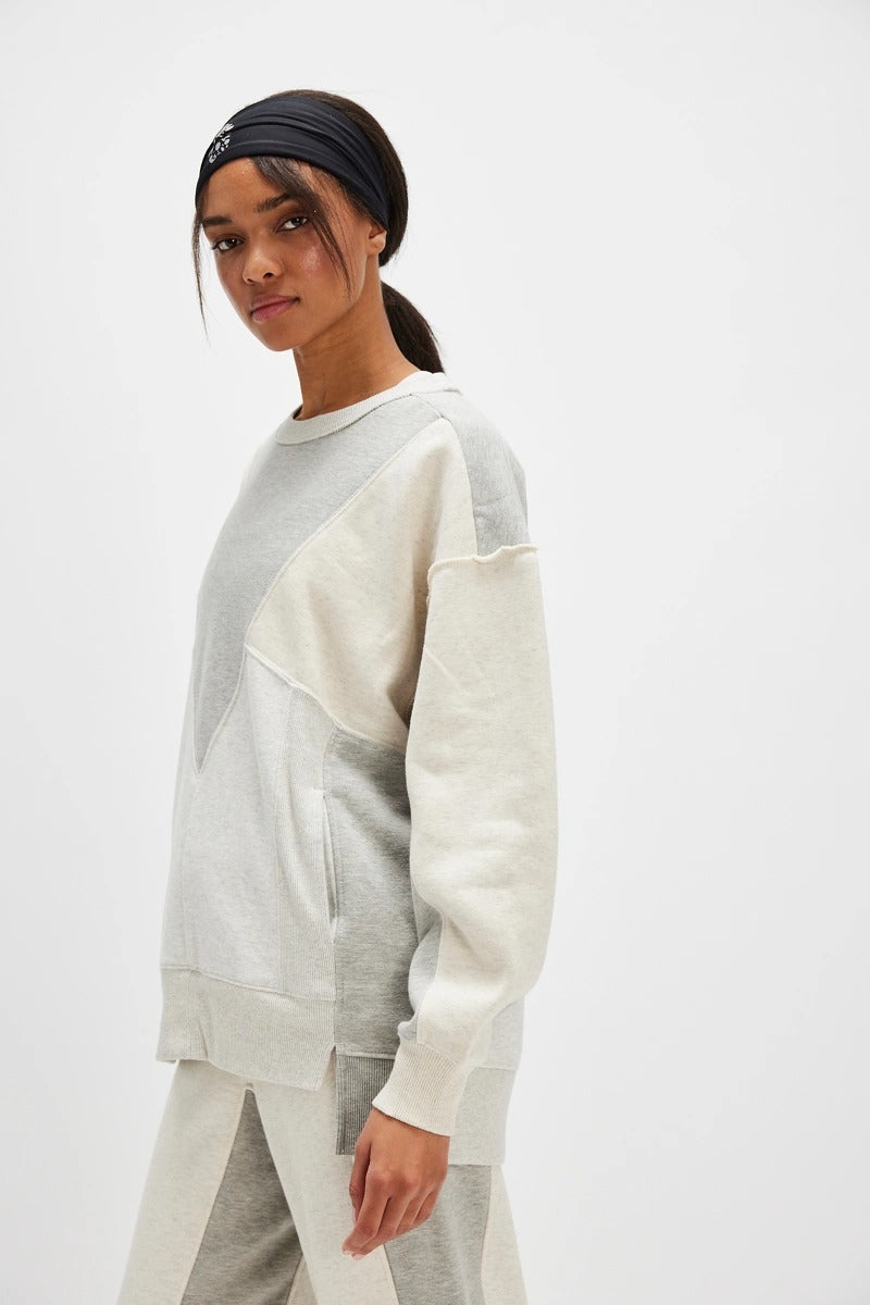 Free People Movement - Making It Pullover in Heather Grey Combo