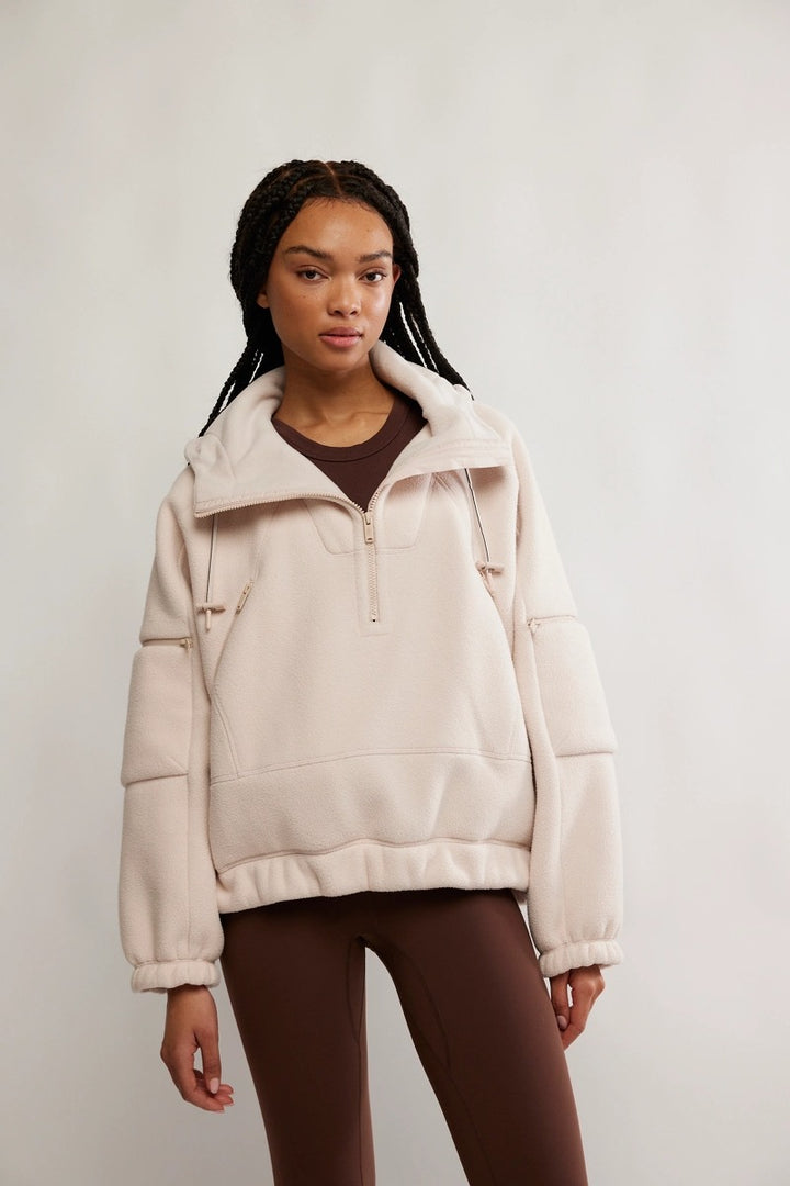 Free People Movement - Wild And Free Fleece Pullover in Cashmere
