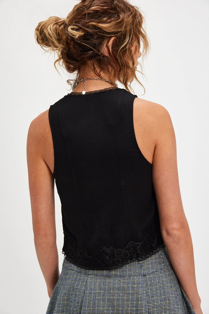 Free People - Jaida Vest in Black