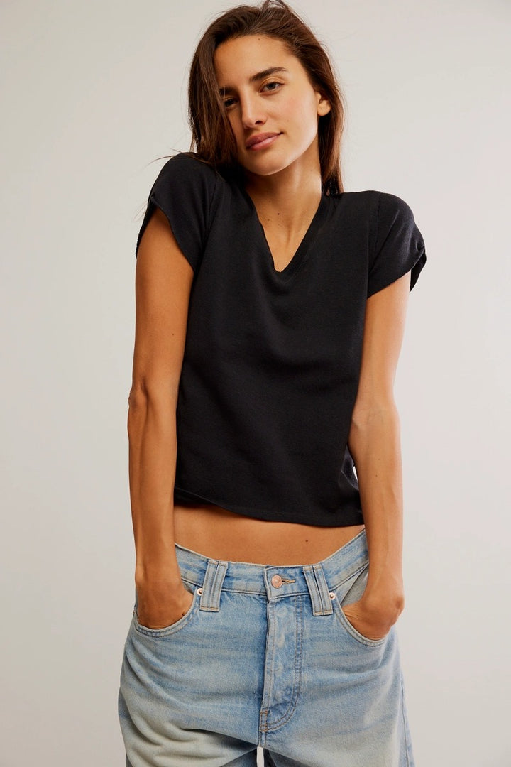 Free People - The Tee That Got Away in Black