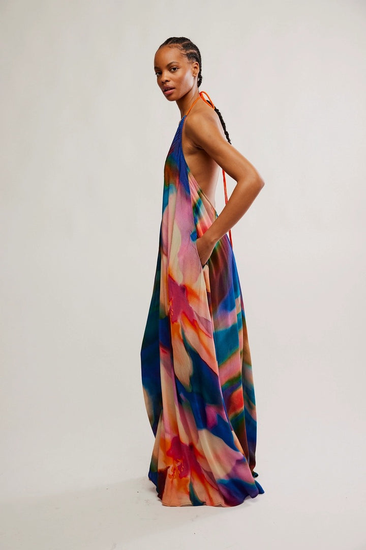 Free People - Catalina Maxi Dress in Sunset Combo