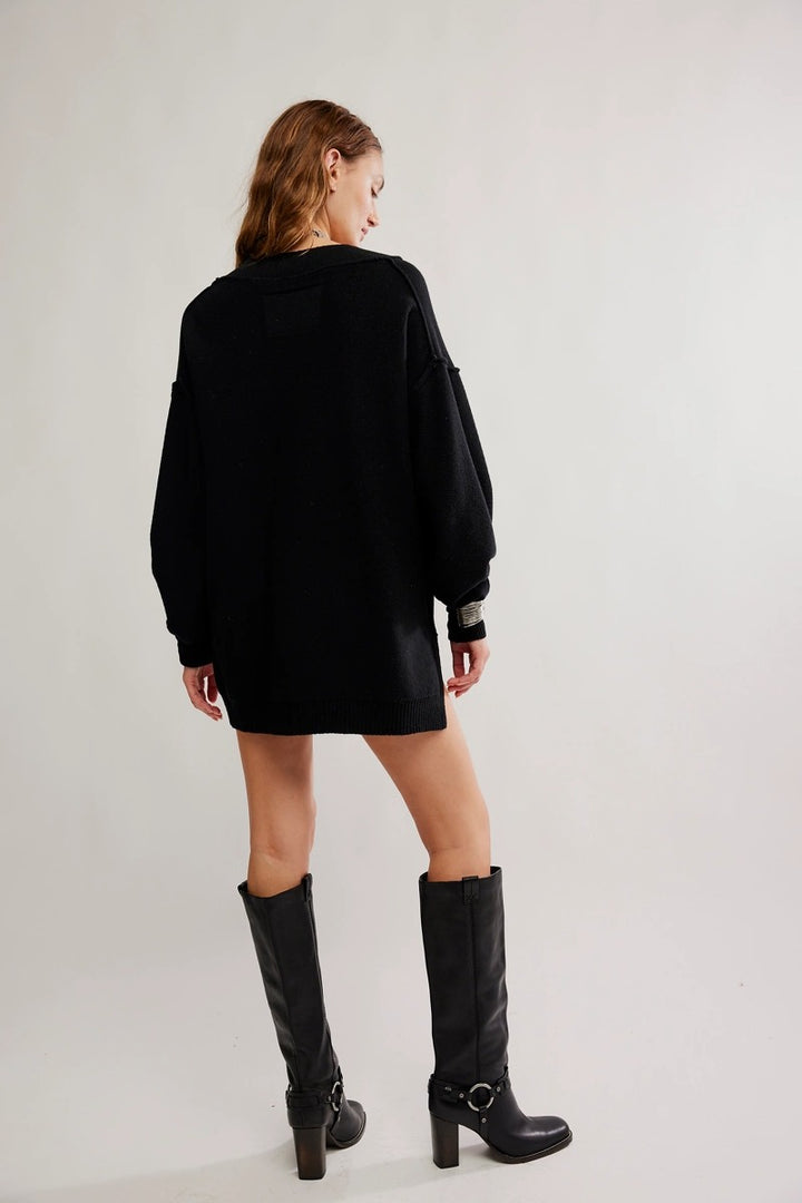 Free People - We The Free Chelsea V Neck Tunic in Black Magic