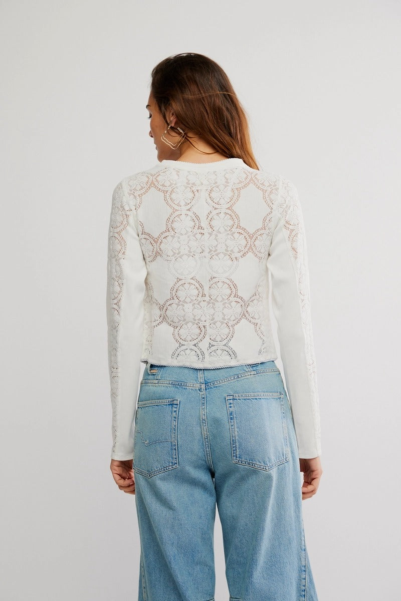Free People - Jae Knit Long Sleeve in Sugar Swizzle