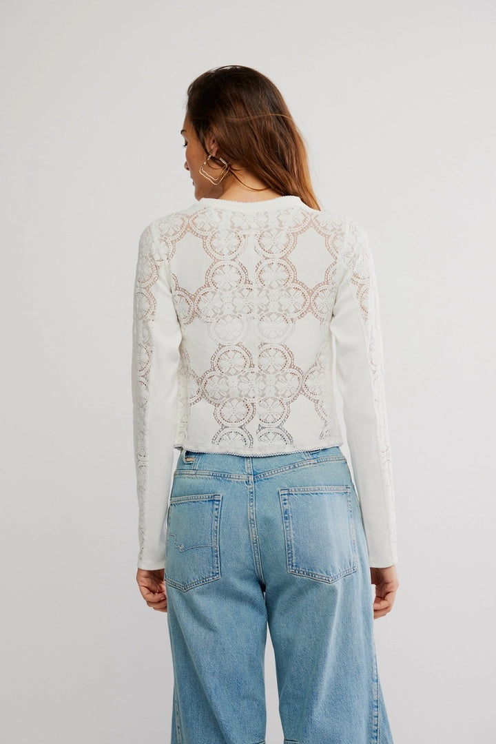 Free People - Jae Knit Long Sleeve in Sugar Swizzle