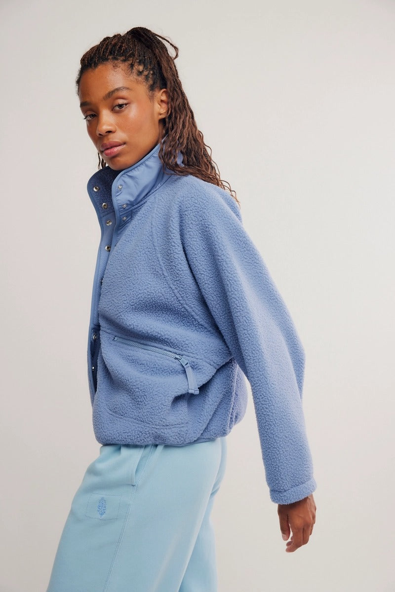 Free People Movement - Hit The Slopes Fleece Jacket in Wild Wind