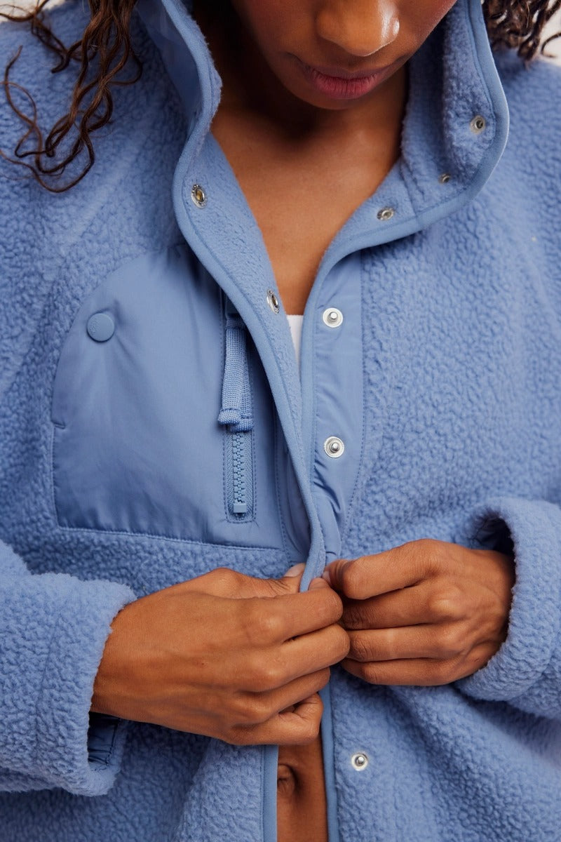 Free People Movement - Hit The Slopes Fleece Jacket in Wild Wind