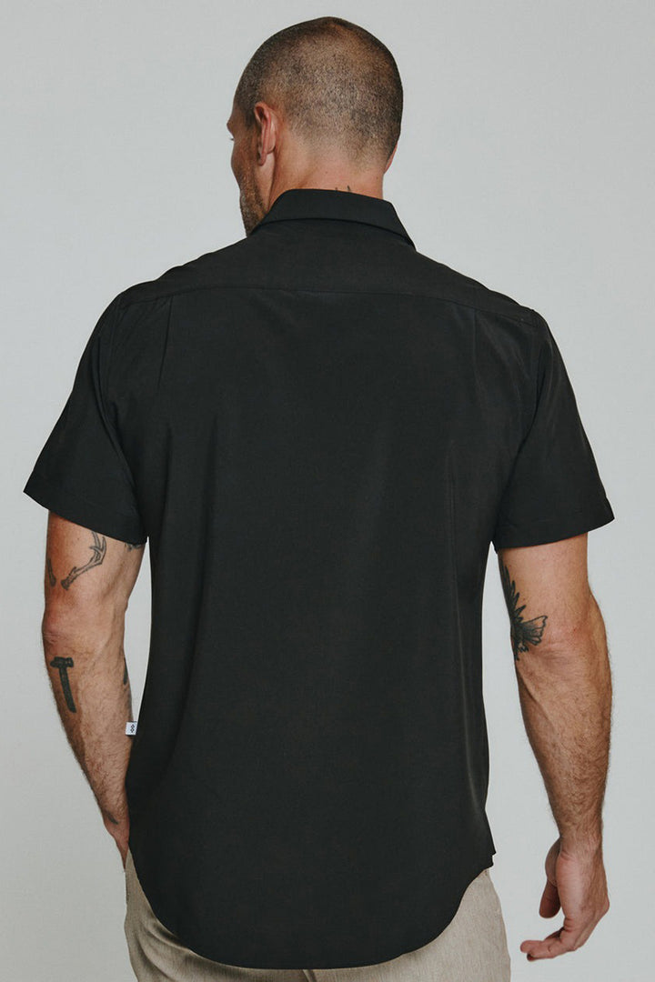 7DIAMONDS - Siena Short Sleeve Shirt in Black