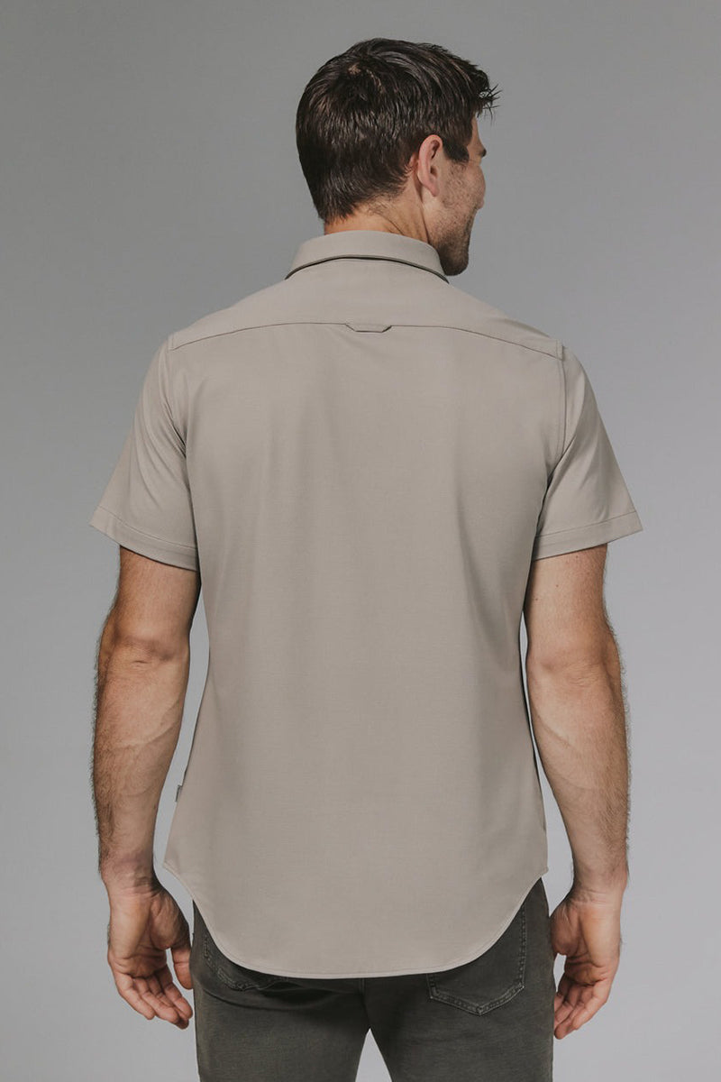 7DIAMONDS - Owen Short Sleeve Shirt in Clay