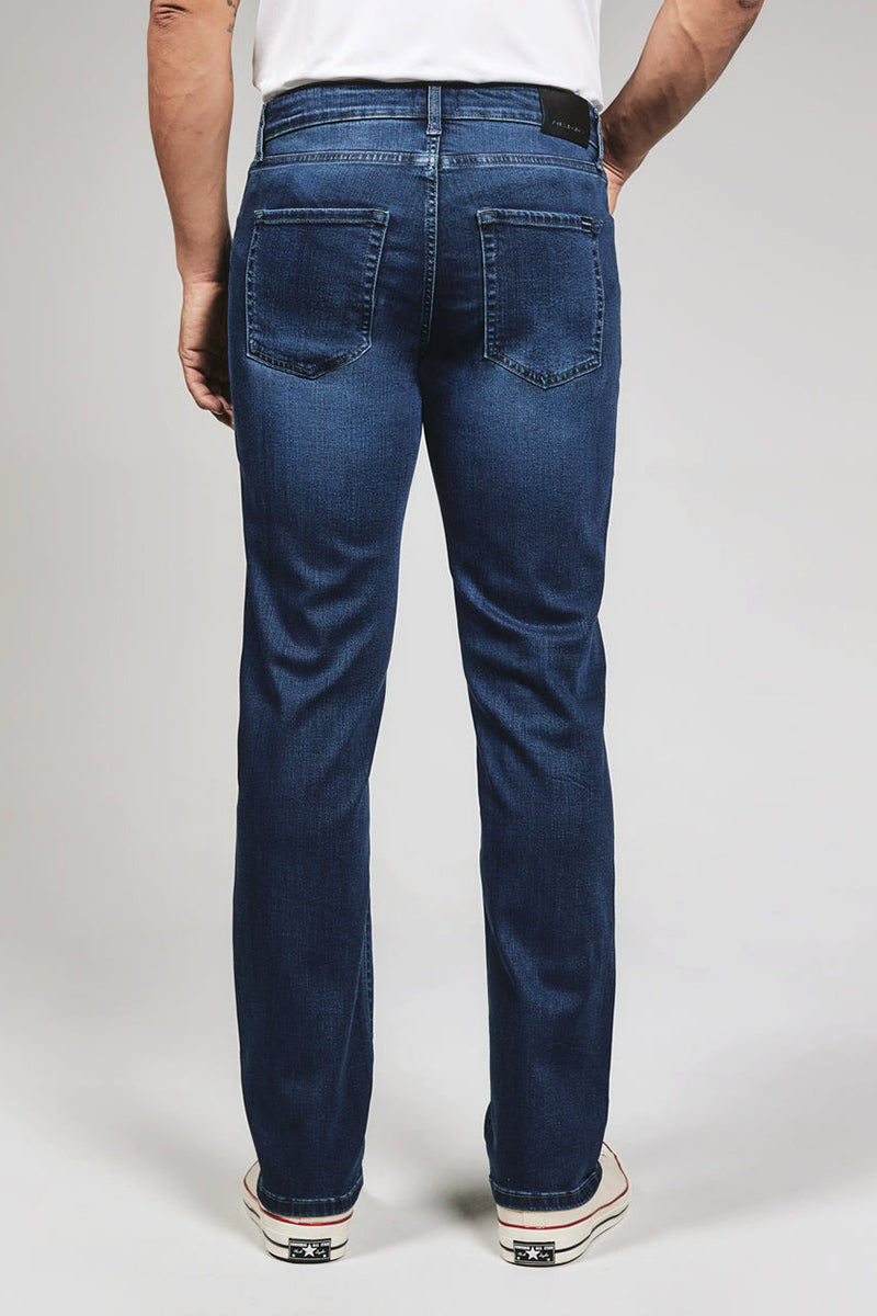 7DIAMONDS - Axel Athletic Fit Denim in Pacific Blue