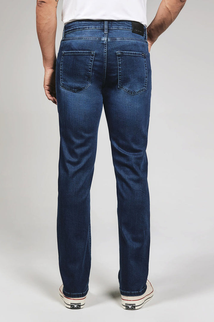 7DIAMONDS - Axel Athletic Fit Denim in Pacific Blue