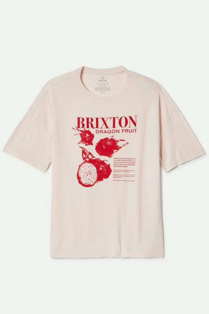 Brixton - Dragon Fruit Oversized Boyfriend Tee in Pink Sorbet