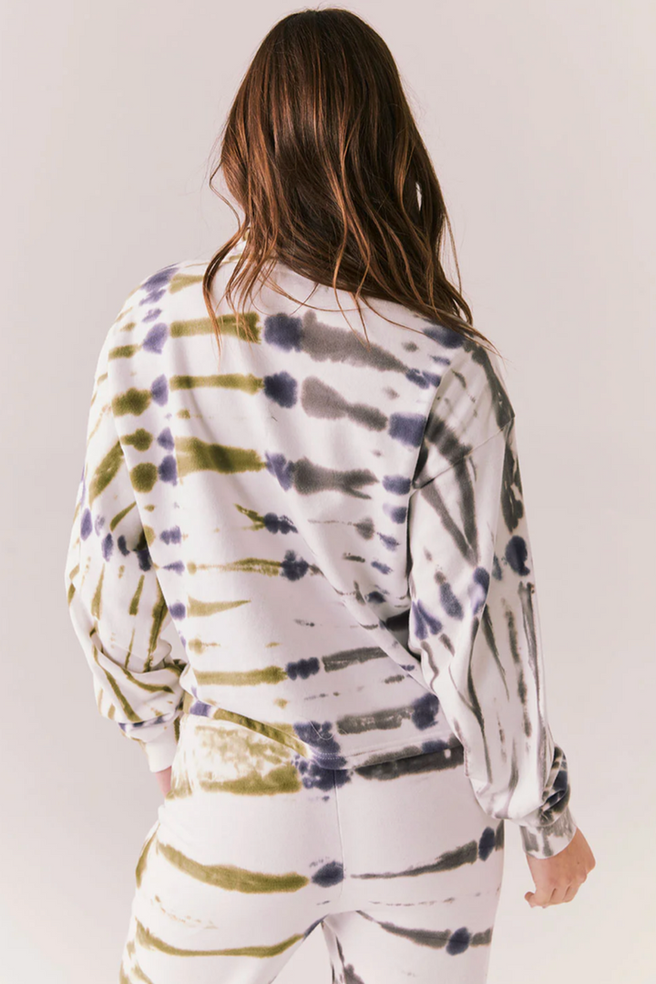 Chaser - Ithaca Half Zip in Autumn Tie Dye
