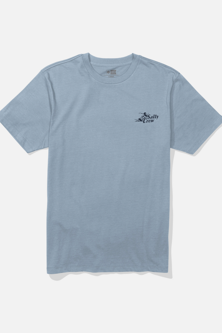 Salty Crew - Surf Camp Short Sleeve Tee in Blue Fog