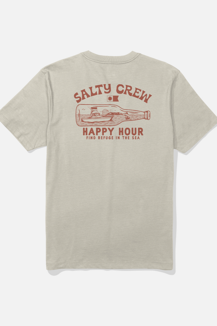 Salty Crew - Bottle Rocket Short Sleeve Tee in Bone