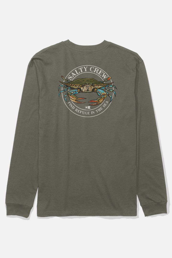 Salty Crew - Jimmy Long Sleeve Tee in Dusty Olive