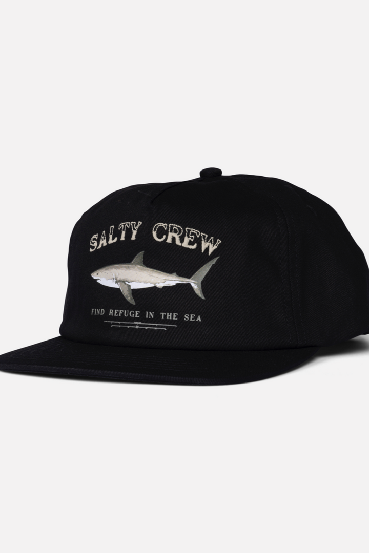 Salty Crew - Seawater Snapback in Black