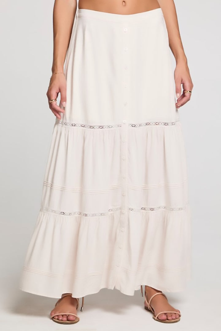 Saltwater LUXE - Jaycee Midi Skirt in Salt