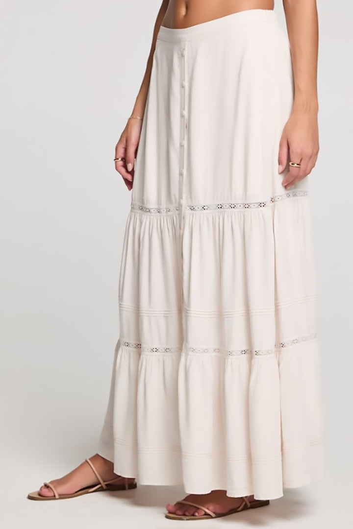 Saltwater LUXE - Jaycee Midi Skirt in Salt