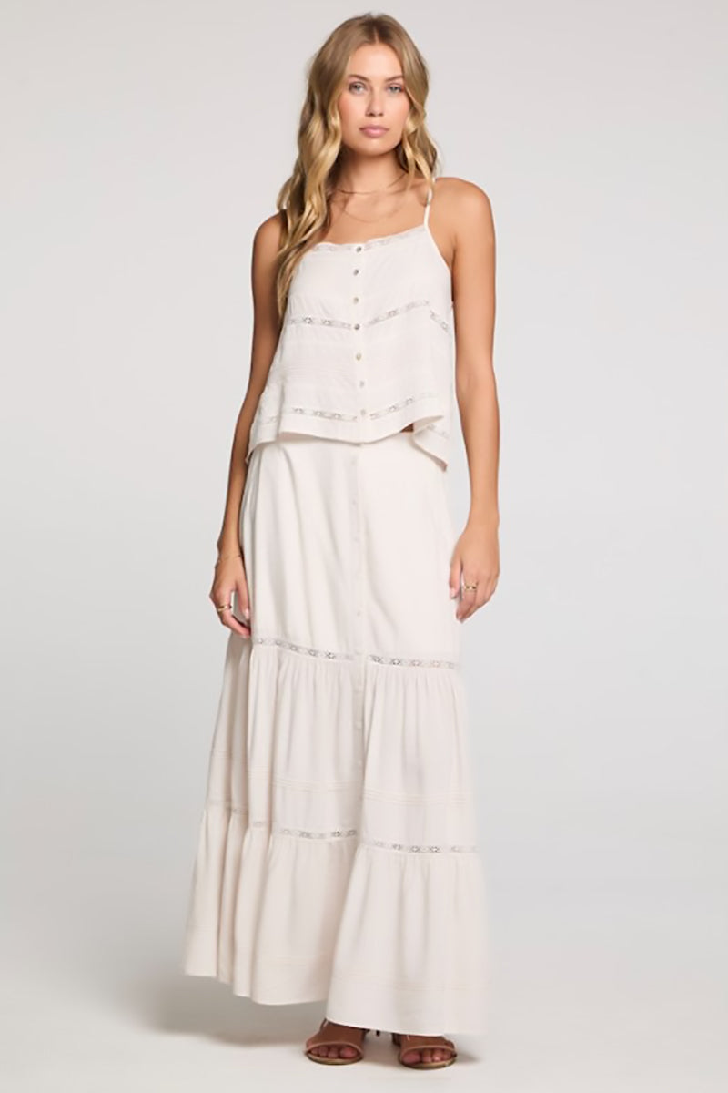 Saltwater LUXE - Jaycee Midi Skirt in Salt