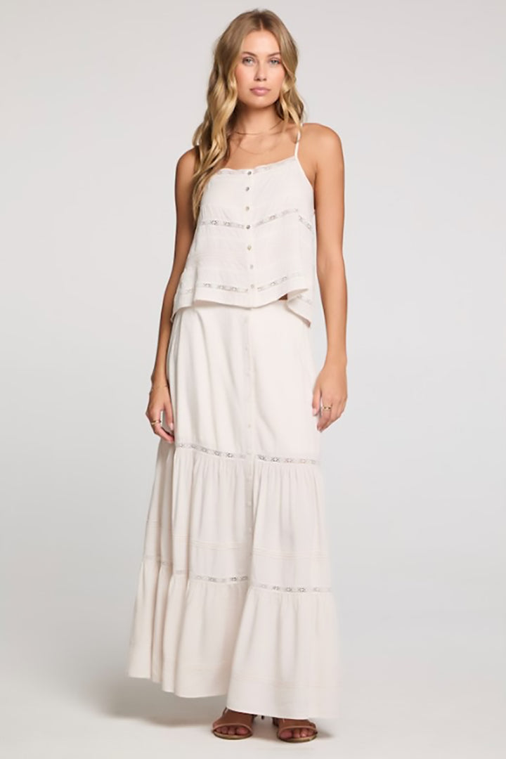 Saltwater LUXE - Jaycee Midi Skirt in Salt