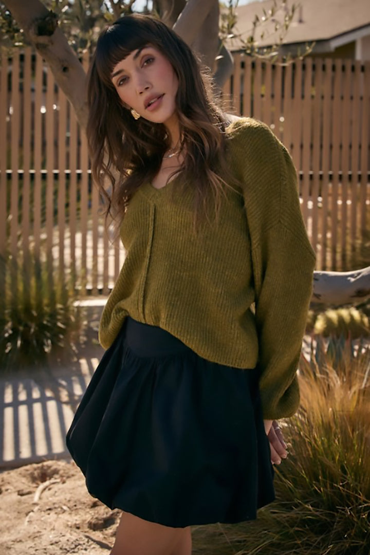 Saltwater LUXE - Sofiya Sweater in Olive