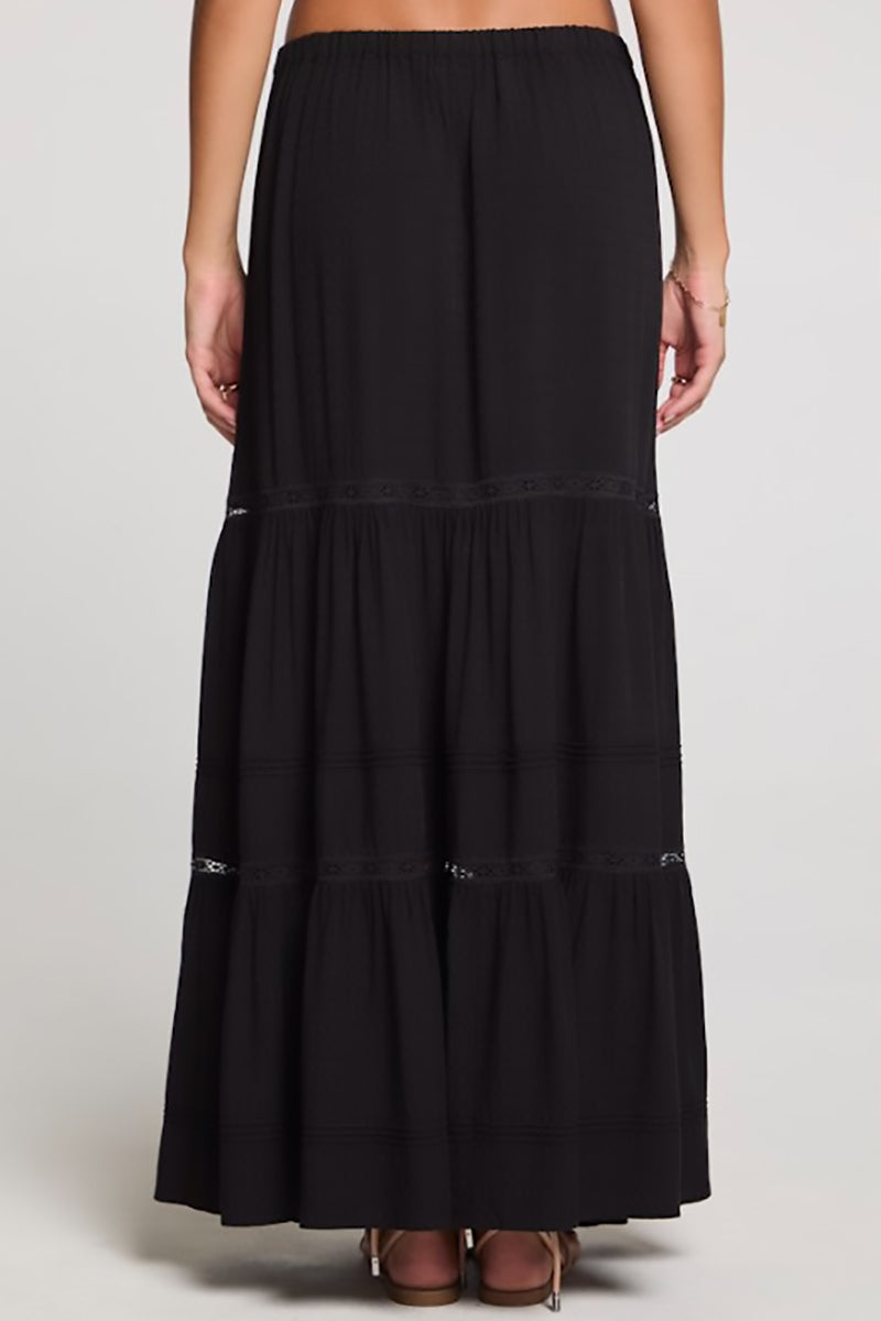 Saltwater LUXE - Jaycee Midi Skirt in Black