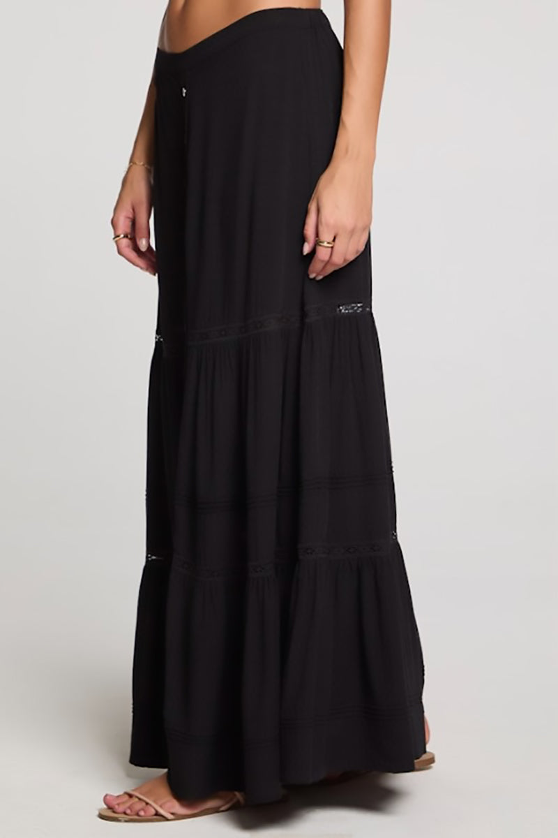 Saltwater LUXE - Jaycee Midi Skirt in Black