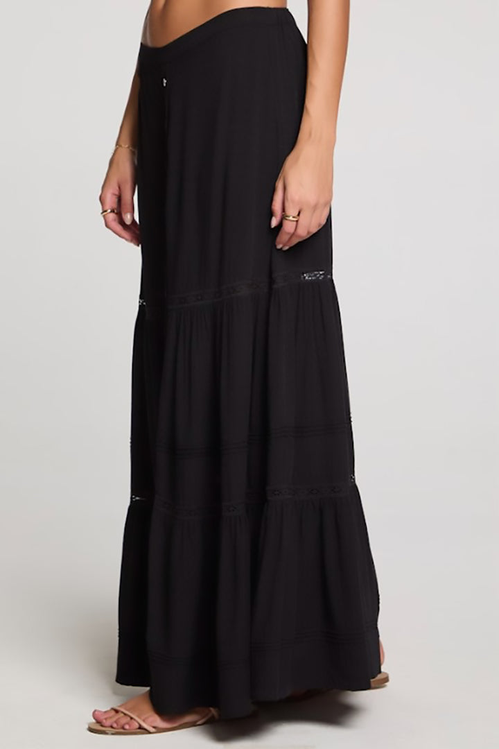 Saltwater LUXE - Jaycee Midi Skirt in Black
