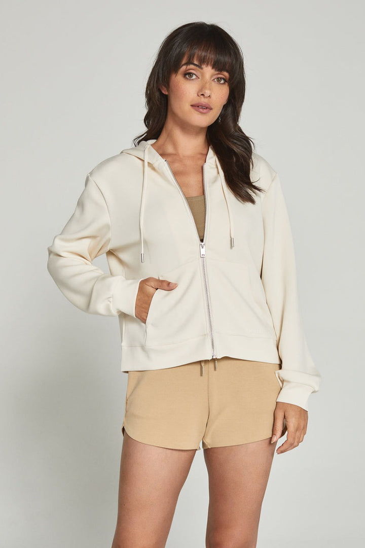 7DIAMONDS - REV™ Full-Zip Hoodie in Cream