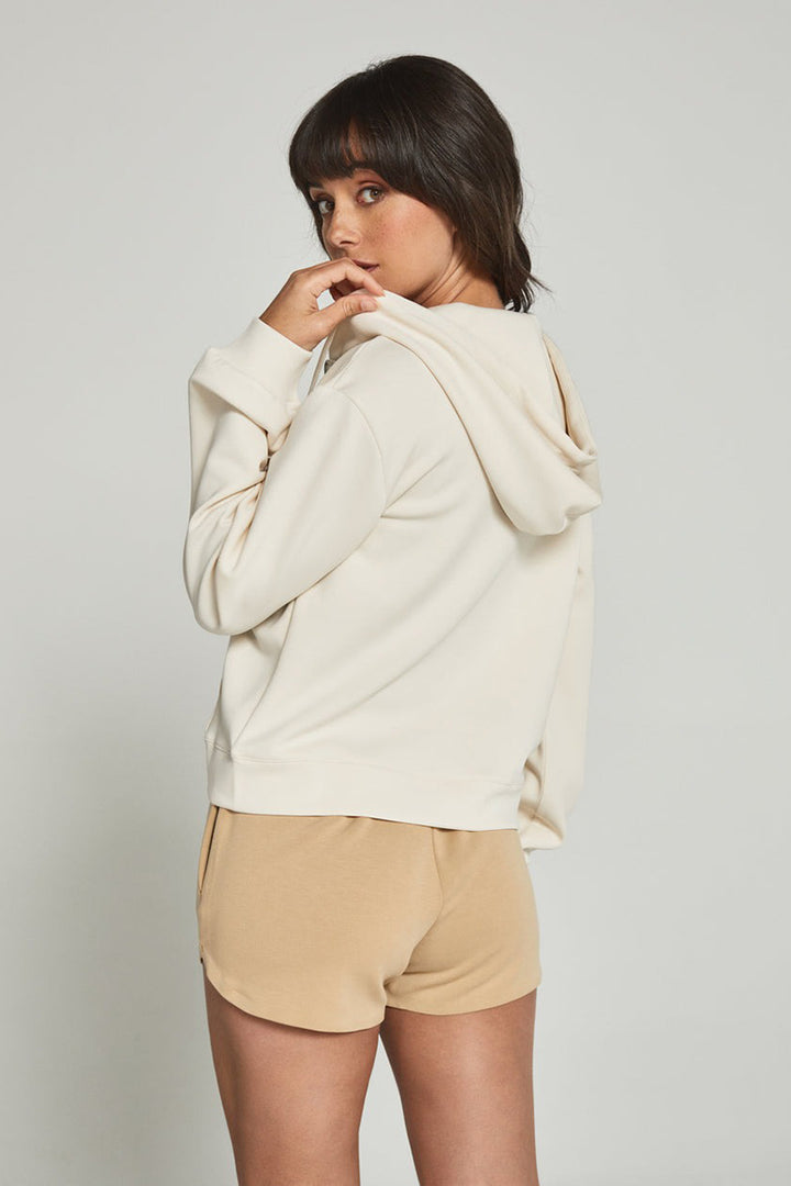 7DIAMONDS - REV™ Full-Zip Hoodie in Cream