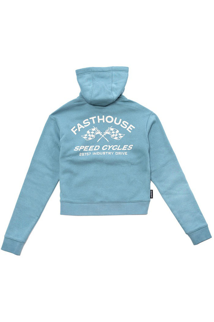 FASTHOUSE - Crown Women's Hooded Zip Up in Denim