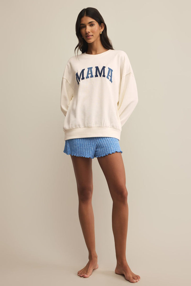 Z Supply - Mama Fleece Sweatshirt in White Shell