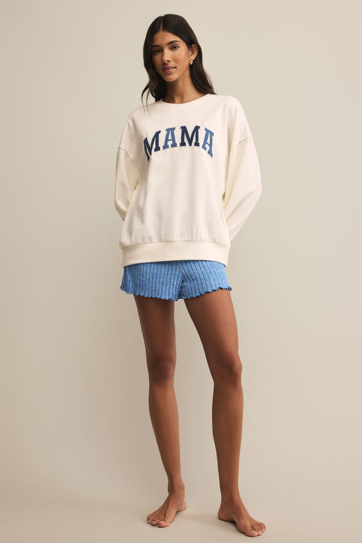 Z Supply - Mama Fleece Sweatshirt in White Shell
