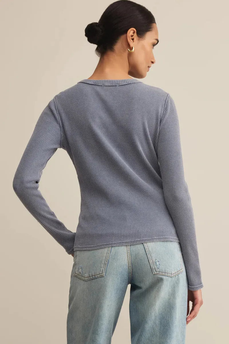 Z Supply - Arlet Mini Thermal Top in Storm Cloud