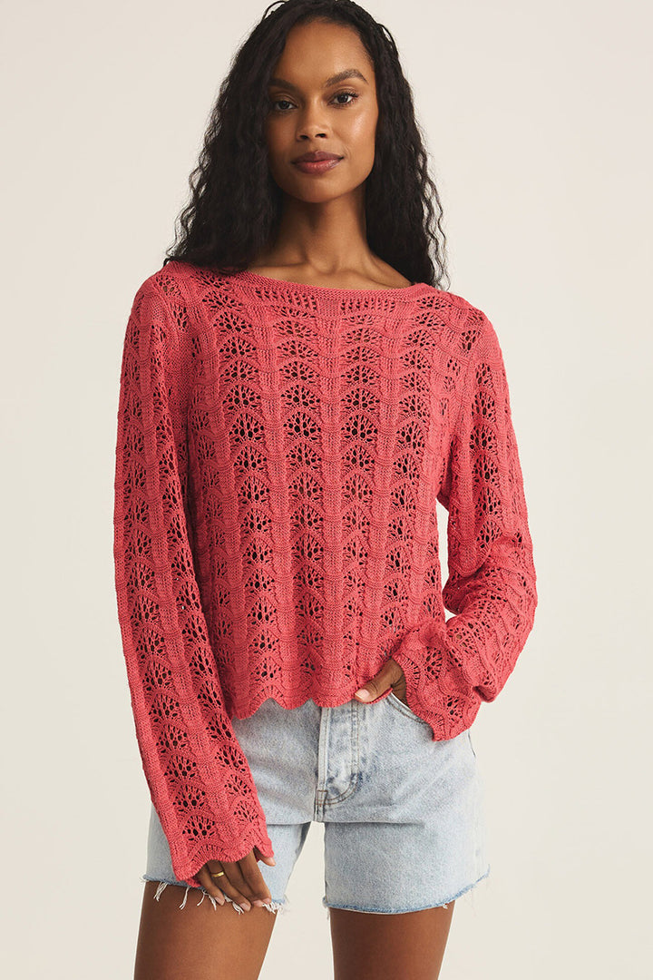 Z Supply - Azura Crochet Top in Persimmon