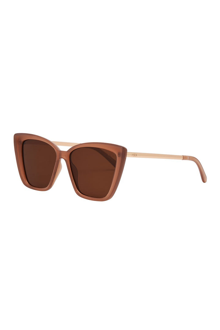 I-SEA - Aloha Fox with Dusty Rose Frame and Brown Polarized Lenses