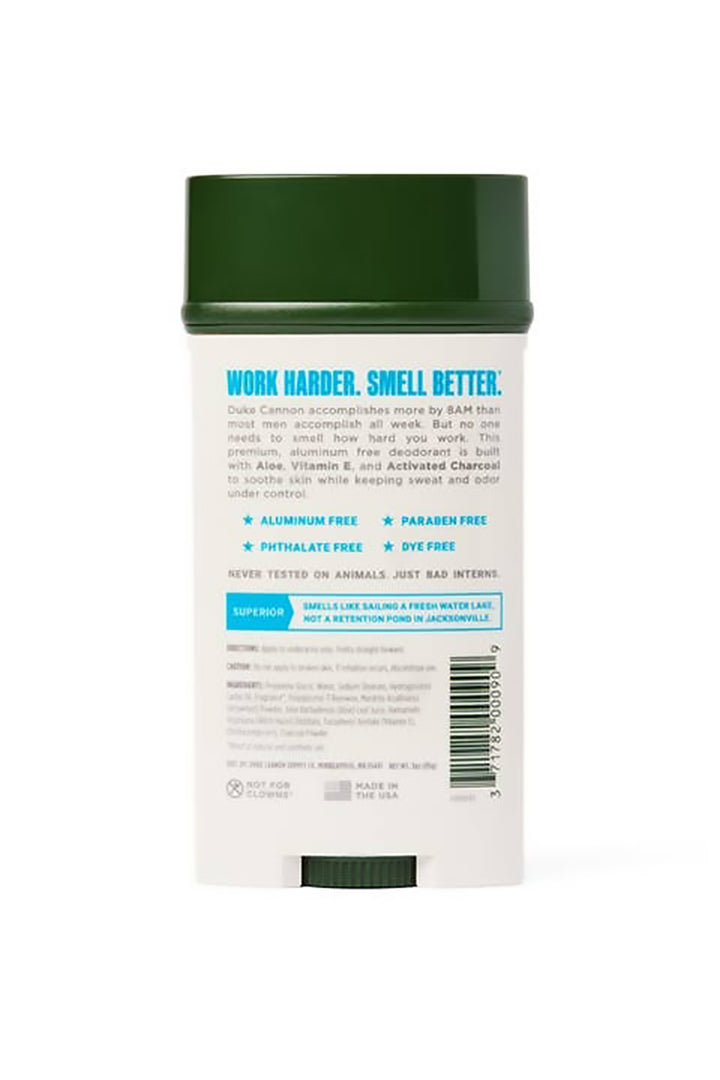 Duke Cannon - Aluminum Free Deodorant - Superior