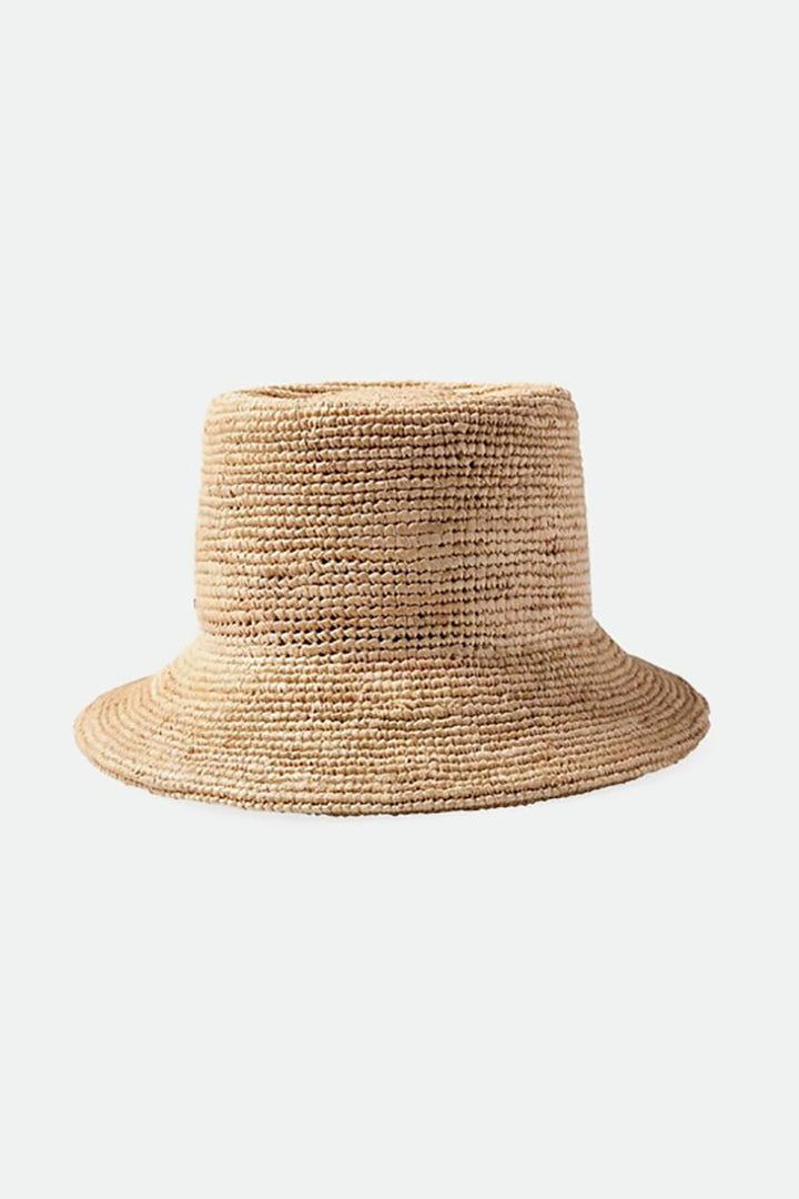 Brixton - Ellee Straw Bucket Hat in Tan